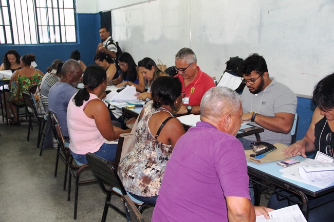 Sala exclusiva para conferência de documentos na Escola Estadual Santos Dumont, em Venda Nova. Foto: Franciele Xavier (SEE/MG)